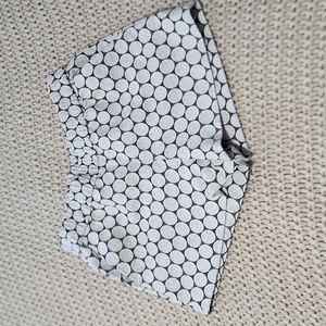 J. Crew Black and White Patterned Women Shorts
